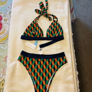 High waisted bikini NWT Size L